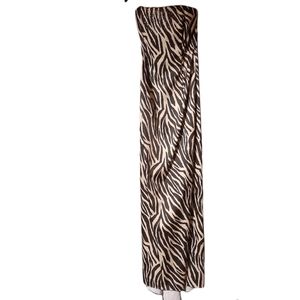 JESSICA McClintock Juniors Dress Strapless Gunne Sax Animal Tiger Print 7